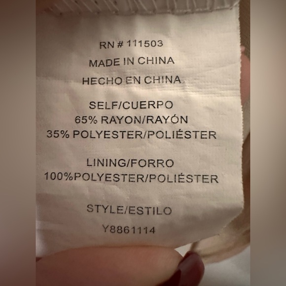 Luxology Tan, Cream, Green Colorblock Tiered Tied Straps Maxi Dress Medium - Picture 7 of 8